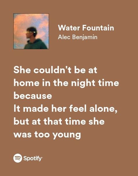 Alec Benjamin, Music Things, Wrong Turn, Water Fountain, Night Time, Songs, Feelings, Water, Music