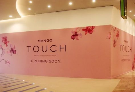 Mango Touch Coming Soon Signage, Set Design Photography, Hoarding Design, Chic Artwork, Window Brands, Store Banner, Illustrator Vector, Retail Windows, Coffee Poster