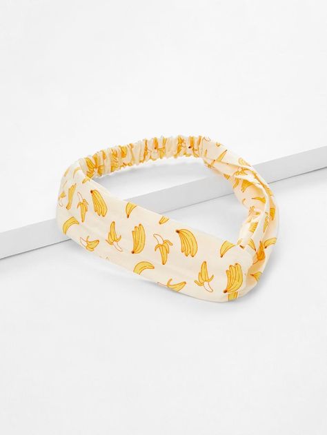 Shop Banana Print Twist Headband online. SheIn offers Banana Print Twist Headband & more to fit your fashionable needs. Banana Accessories, Dr Accessories, Banana Que, Headband Fashion, Banana Print, Best Fruits, Twist Headband, Strawberry Shortcake, Accessories Hair