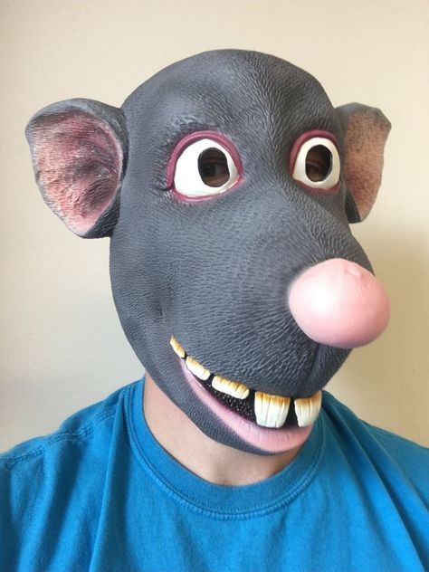 Rat Mask Mouse Roland Latex Fancy Dress Halloween Costume Masks Ratatouille. FOR SALE HERE IS A HIGH QUALITY COMEDY GREY RAT / MOUSE MASK. Iron Man Mask Light Up Eyes Avengers Movie Superhero Fancy Dress Party. | eBay! Rat Costumes, Ratatouille Costume, Weird Costumes, Rat Mask, Funny Halloween Masks, Masquerade Ball Costume, Superhero Fancy Dress, Rat Costume, Mouse Mask