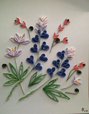 Wildflowers..Always Springtime Quilled Wildflowers, Craft Pictures, Paper Art And Craft, Quilling Flower Designs, Quilling Projects, Quilled Flowers, Paper Quilling For Beginners, Paper Quilling Flowers, Paper Quilling Cards