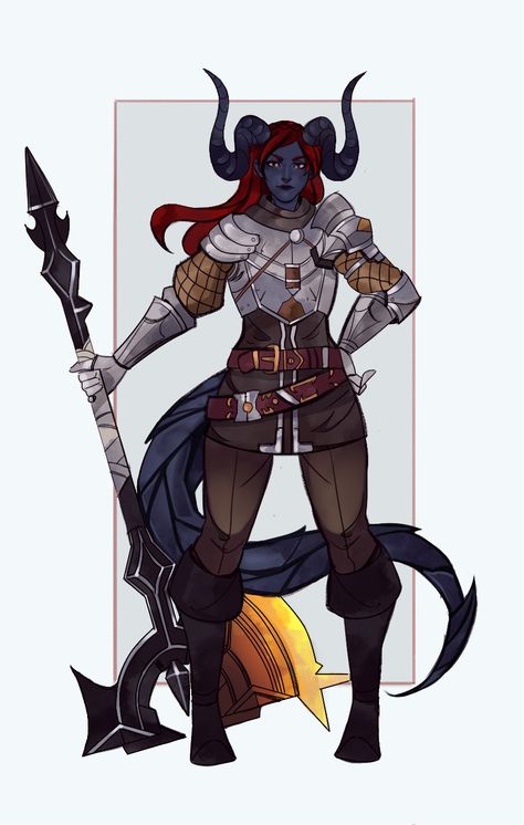 Tiefling Barbarian, Tiefling Paladin, Tiefling Female, Dnd Races, Fantasy Races, Dnd Art, Dungeons And Dragons Characters, D&d Dungeons And Dragons, Dungeons And Dragons Homebrew