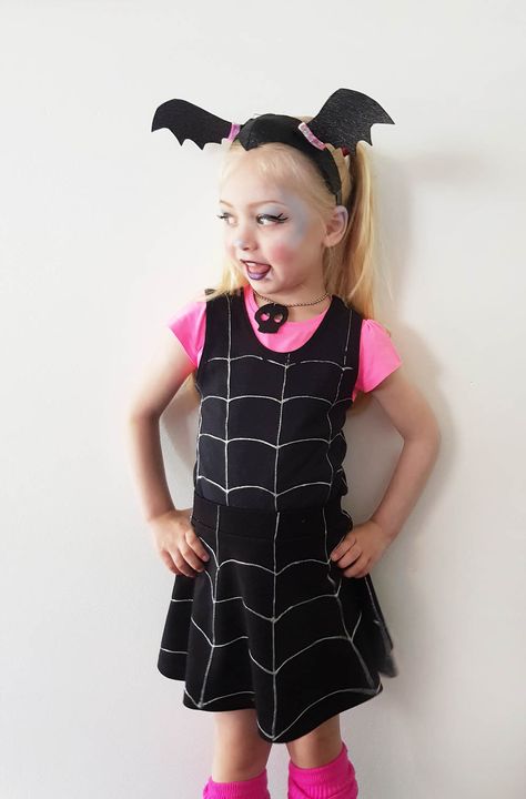 Learn how to make a budget friendly Disney Vampirina fancy dress up Costume with store bought clothing!! Easy DIY for Halloween #costume #budget #disneycostume #diy #tutorial Vampirina Costume, Easy Disney Costumes, Fairy Halloween Costume, Best Diy Halloween Costumes, Toddler Girl Halloween, Disney Costume, Fairy Halloween Costumes, Up Costume, Diy Costumes Kids