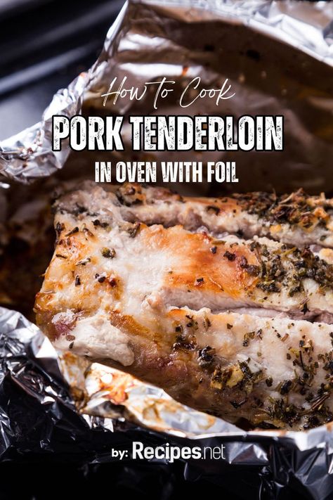 Recreate oven dinner recipes with our guide on how to cook pork tenderloin in the oven with foil at Recipes.net. Perfect for food lovers, this easy method ensures juicy, flavorful pork dishes that satisfy your food cravings. Explore new food ideas with our pork tenderloin recipes. Whether you're using ovens in kitchen for convenient meals or looking for tenderloin leftover recipes, this dish is a must-try. From simple food recipes to baked goods recipes, our guide offers everything you need! Cook Pork Tenderloin In Oven, Meat Ideas For Dinner, Pork Tenderloin In Oven, Tenderloin In Oven, Baked Tenderloin, Pork Tenderloin In The Oven, Oven Dinner Recipes, Oven Baked Pork Tenderloin, Tenderloin Recipes Oven