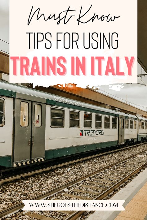 Taking Trains In Italy, Train Travel In Italy, Italy Train Travel, Italy Transportation, Trains In Italy, Italy On A Budget, Italy By Train, Italy Cruise, Italian Honeymoon