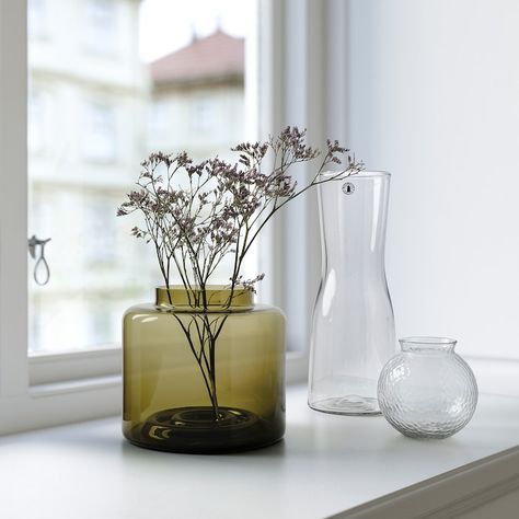 Konstfull Vase, Ikea Vases, Ilse Crawford, Retro Living Rooms, Stoneware Vase, Fresh Cut Flowers, Energy Consumption, Create Space, Decoration Design