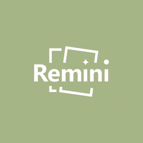 sage green remini app icon Remini Logo, Remini App Icon, Icons Verde, Massage App, Icon Ipad, Remini Icon, Green Icons, Mint Green Aesthetic, Logo Instagram