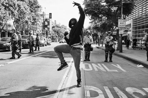 Krump dancer’s in-your-face stomping  connects with the LAPD, as streets across the country become performance spaces. Octoberfest Beer, Protest Art, Jaden Smith, Street Dance, Washington Post, Body Language, Santa Monica, Black Lives Matter, The Soul