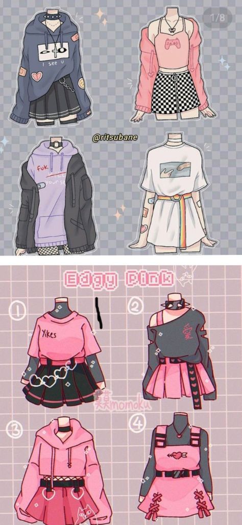 Clothing Drawing, Bahasa Jepun, Clothing Sketches, Art Outfits, Seni Dan Kraf, Komi San, Clothing Design Sketches, Drawing Anime Clothes, Dress Design Sketches