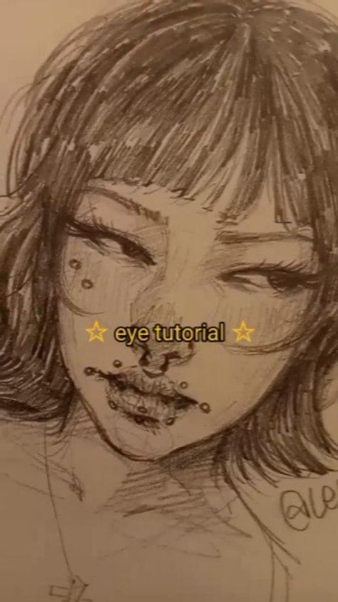 ☆ eye tutorial ☆ Head Challenge Drawing, Pretty Eyes Drawing Sketch, Semi Realism Lips Tutorial, Anatomy Simple Drawing, Sketchbook Art Inspiration Eyes, Drawing Tutorial Realism, Drawing Vs Reference, Highlights And Shadows Face Drawing, All Angles Of Face