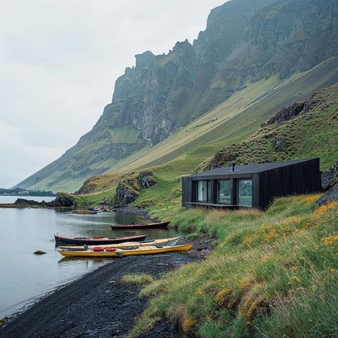 Easdale Island, Iceland House, Kayak Art, Big Sheds, Landform, Cabin Tiny House, Architecture Poster, Garden Architecture, Unique Architecture