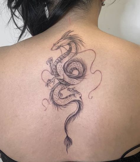 anime-haku-dragon-spirited-away-tattoo-chereri Anime Dragon Tattoo, Rose Tattoo Hand, Tatuaje Studio Ghibli, Henne Tattoo, Tato Naga, Dragon Sleeve Tattoos, Dragon Tattoo For Women, Inspiration Tattoos, Stylist Tattoos