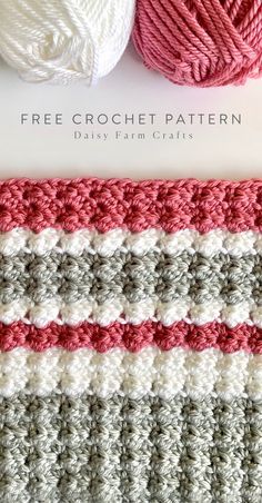 Free Crochet Pattern - Sedge Stripes Baby Blanket Zig Zag Crochet, Daisy Farm, Striped Baby Blanket, Crochet Baby Blanket Free Pattern, Crochet Afghan Patterns Free, Crochet Stitches For Blankets, Farm Crafts, Crochet Patterns Free Blanket, Haken Baby