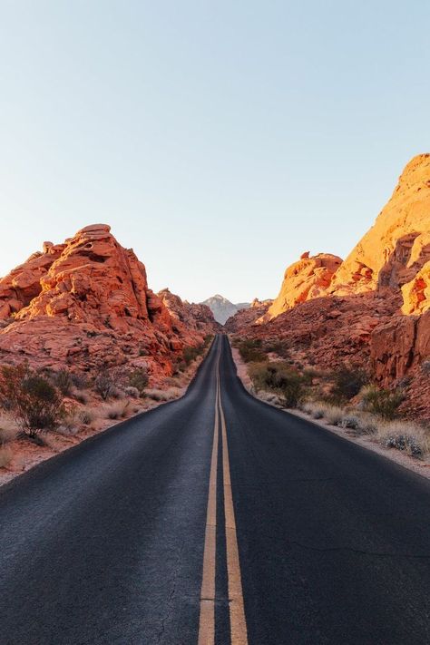 Spring Break Destinations Families, Desert Road, Spring Break Destinations, Nevada Desert, Nevada Travel, Beautiful Roads, Desert Life, Long Road, Zion National Park