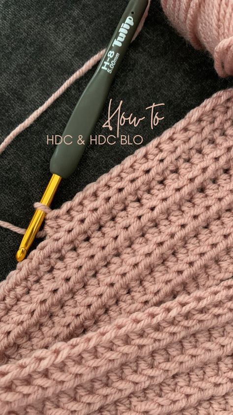 How to: Half double and half double back loop only🧶 This is a common stitch that is somewhere between single and double crochet. In patterns these stitches are referred to as HDC and HDC BLO . . . #halfdoublecrochet #hdc #hdcblo #howto #tutorial #crochettutorial #creator #maker #handmade #crochetersofinstagram #crocheter #howtocrochet | Reclaimed Roots | Reclaimed Roots · Original audio Half Double Crochet Stitch Variations, Crochet Stitch Variations, Half Double Crochet Tutorial, Common Stitch, Half Double Crochet Stitch, Double Crochet Stitch, Half Double Crochet, Double Crochet, Crochet Tutorial