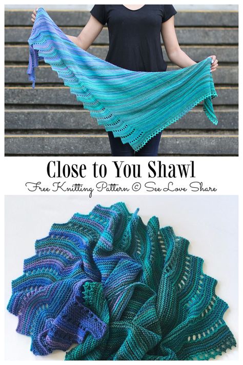 One Skein Free Knitting Patterns, Close To You Shawl Pattern, Knit Shawlette Pattern Free, Knitted Shawls Free Patterns Easy Scarves & Shawls, One Skein Shawl Knitting Patterns, One Skein Shawl Knitting Patterns Free, Sock Yarn Shawl Pattern Free Knitting, Shawlette Pattern Knitting Free, Knitted Wraps Free Patterns