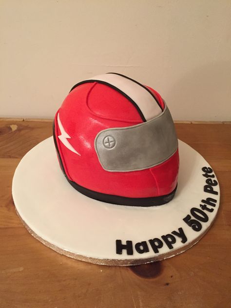 Helmet Cake, Motorbike Helmet, 50th Birthday Cake, Motorcycle Helmets, Cake Designs, Riding Helmets, Birthday Cake, I Hope, Baking