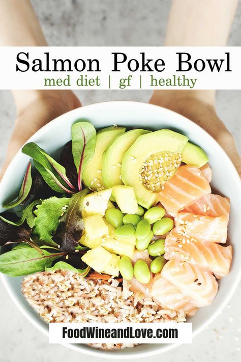 How to Make a Salmon Poke Bowl a delicious and healthy meal in a bowl #salmon #poke #bowl #recipe #easy #diy #homemade #Hawaiian Pike Bowl, Hawaiian Meals, Salmon Poke Bowl Recipe, Salmon Poke Bowl, Meal In A Bowl, Poke Bowl Recipe, Salmon Poke, Fantastic Recipes, Healthiest Seafood