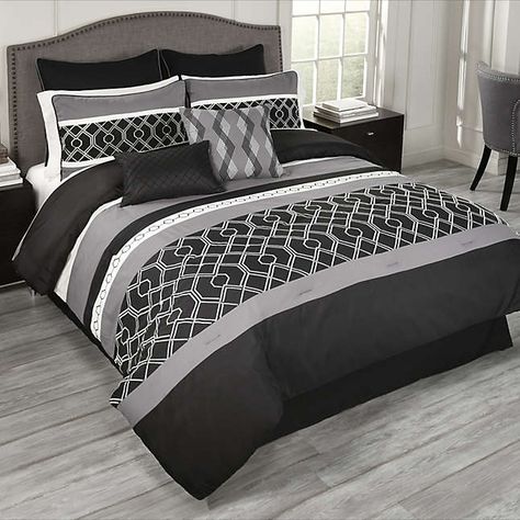 White Comforter Set, Luxury Comforter Sets, Black Bed Linen, Twin Comforter Sets, Grey Linen Bedding, White Comforter, King Comforter Sets, Queen Comforter Sets, Bed Linens Luxury