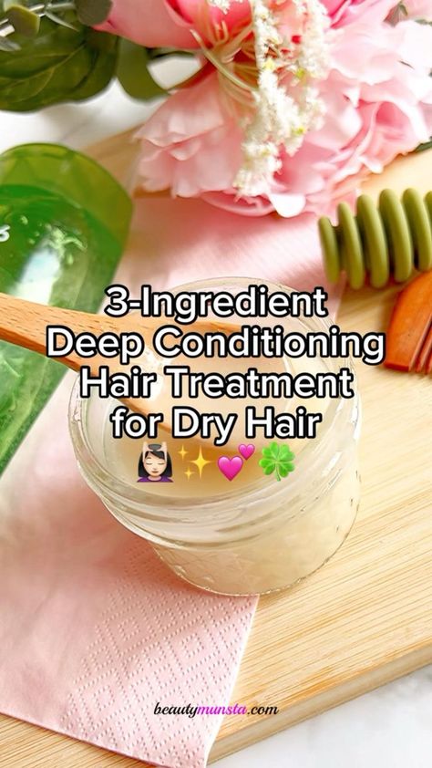 Pin on DIY Hair Care Deep Conditioning For Dry Hair, Deep Conditioning Diy, Aloe Vera Hair, Hair Mask For Dry Hair, Mask For Dry Hair, Aloe Vera Hair Mask, Deep Conditioning Hair, Hair Care Recipes, Aloe Vera For Hair