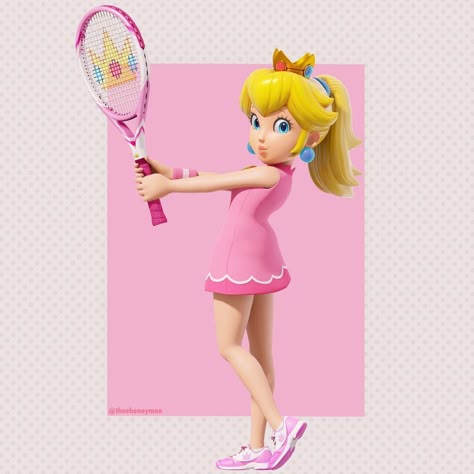 Princess Peach Sport Outfit, Princess Peach Tennis, Mario Icons, Super Mario Peach, Spidersona Base, Harmonie Mario, Mario Brother, Mario Tennis, Mario Cosplay