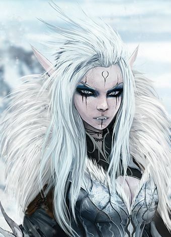 Mroczny Elf, Snow Elf, Halloween Gesicht, Elf Characters, Dnd Races, Elves Fantasy, Elf Art, Wood Elf, Fantasy Races