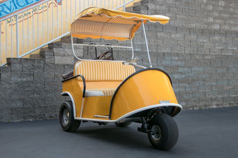 Gold Cart, Golf Cart Bodies, Vintage Golf Clubs, Club Car Golf Cart, Golf Carts For Sale, Iconic Models, Tricycle Bike, Car Experience, Beach Cars