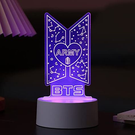 YANENG Kpop Bangtan Boys LED Night Light & 7 Colors Touch Adjustable Night Light Bedroom Decor for BTS Army Fans Gifts Light Bedroom Decor, Night Light Bedroom, 17th Birthday Ideas, Boys Night, Light Bedroom, 16th Birthday Gifts, Mood Light, Ceiling Fan In Kitchen, Spa Kit