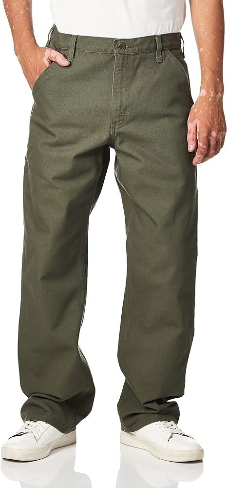 *Carhartt Company Gear Collection
*100% Cotton
*12-ounce, heavyweight, 100% ring-spun cotton duck
*sits at the natural waist
*Machine wash warm - like colors Men's Workwear Fashion, Best Work Pants, Big Pants, Duck Fabric, Canvas Pants, Mens Fashion Rugged, Utility Pants, Jeans Material, Cargo Pants Men