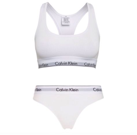 Calvin Klein Sets Women, Calvin Klein Sets, Calvin Klein Set, Zipper Sports Bra, Calvin Klein Outfits, White Calvin Klein, Calvin Klein Bra, Pinterest Design, Basketball Equipment