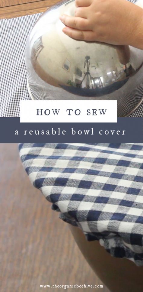 Diy Bowl Covers, Beginner Sewing Projects, Fabric Bowl, First Sewing Projects, Bowl Covers, Diy Bowl, Machines Fabric, Cotton Bowl, Bowl Cover