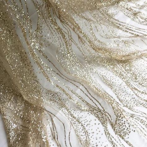 Mesh Wedding Dress, Netting Fabric, Yarn Sewing, Sequined Fabric, Champagne Gold Color, Catwalk Models, Sequin Wedding, Performance Dresses, Glitter Wedding