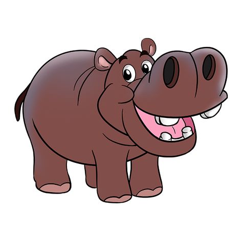 How to Draw a Hippo - Really Easy Drawing Tutorial Hippo Drawing, Kipper The Dog, Cartoon Hippo, Jungle Theme Birthday, Caricature Sketch, Cute Hippo, Easy Drawing Tutorial, Cartoon Sketches, Drawing Tutorial Easy