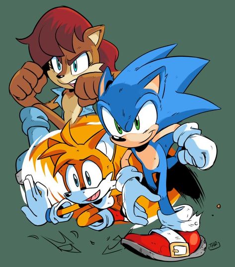 Sonic Satam, Sonic And Tails, Archie Comics Characters, Sally Acorn, Hedgehog Movie, Sonic Funny, Sonic 3, Sonic Franchise, Hedgehog Art