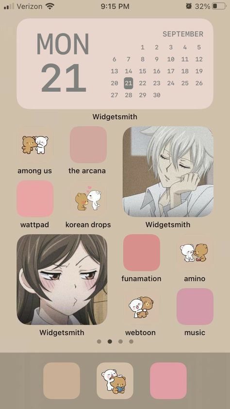 Anime Iphone Layout, Iphone Home Screen Layout, Phone Ideas, Phone Inspiration, Iphone Organization, Iphone App Layout, Ios Design, Homescreen Ideas, Iphone Wallpaper App