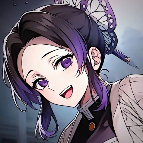 Demon Slayer Fanart Shinobu, Demon Slayer Icons, Anime Butterfly, Shinobu Kocho, Cute Profile Pictures, I Love Anime, Anime Artwork, Slayer Anime, Cartoon Art Styles