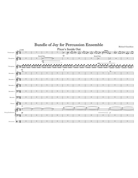 Download and print in PDF or MIDI free sheet music of Inside Out - Main Theme - Michael Giacchino for Inside Out - Main Theme by Michael Giacchino arranged by tlmcinnis for Vibraphone, Glockenspiel, Drum group, Marimba & more instruments (Percussion Ensemble) Marimba Music, Music Sheets, Main Theme, Free Sheet Music, Percussion, Drums, Sheet Music, Maine, Inside Out