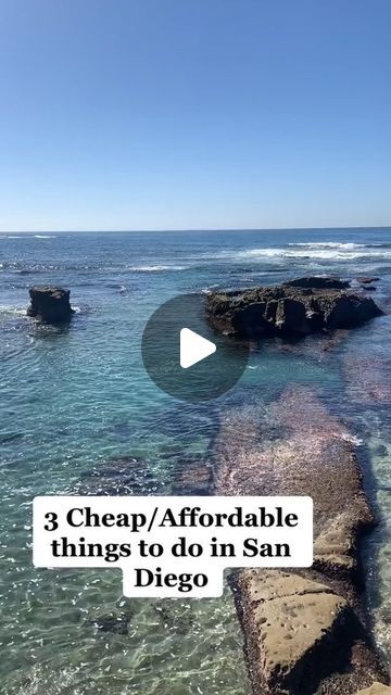 San Diego Local on Instagram: "Three affordable things to do in San Diego! #fyp #foryoupage #california #socal #cali #hiddengems #traveltiktok #sandiego #sunsetcliffs #thecavestore #lajolla

Credit: @outnabouttravels77" Hidden Gems, La Jolla, California Travel, Cali, Bucket List, San Diego, California, Places To Go, Things To Do