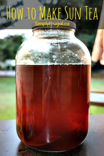 Sun Tea Recipes, Sweet Tea Recipes, Sun Tea, Make Simple Syrup, Iced Tea Recipes, Steeped Tea, Syrup Recipe, Frugal Meals, Smoothie Drinks