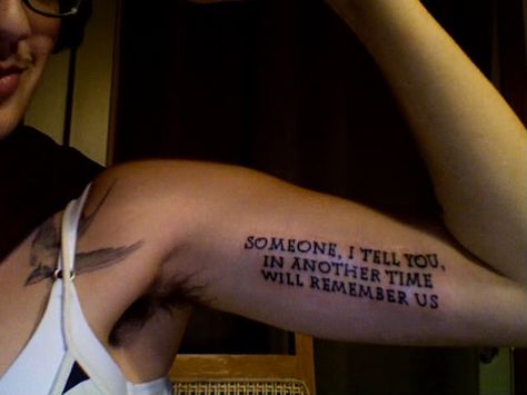 Line from Sappho (but in original Greek) Sappho Tattoo Ideas, Sappho Tattoo, Sapphic Tattoo, Being There For Someone Quotes, Tattoo Quote, Bright Tattoos, History Tattoos, Tattoo Concepts, Lgbt History