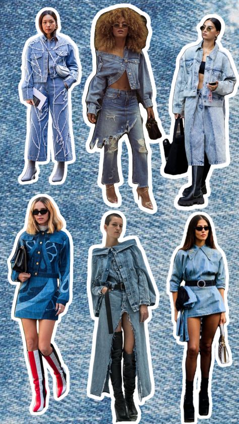 Kate Moss Jeans, Denim Inspiration Board, Denim On Denim Outfit, Benefits Of Magnesium, Denim Skirt Trend, Beach Blouse, Fits Aesthetic, Denim On Denim, Skirt Trends