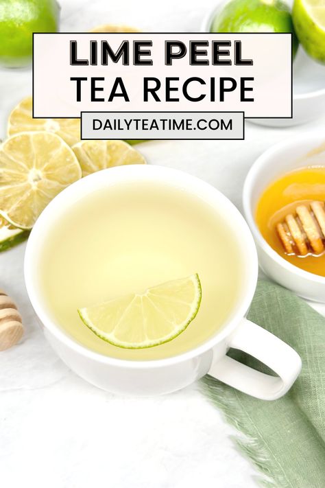 Lime Tea Recipe, Citrus Tea Recipe, Tea With Honey And Lemon, Homemade Ginger Lemon Honey Tea, Copycat Honey Citrus Mint Tea, Honey Citrus Mint Tea Recipe, Ginger Lemon Tea Sick, Herbal Tea Recipes Homemade, Cozy Hot Drinks