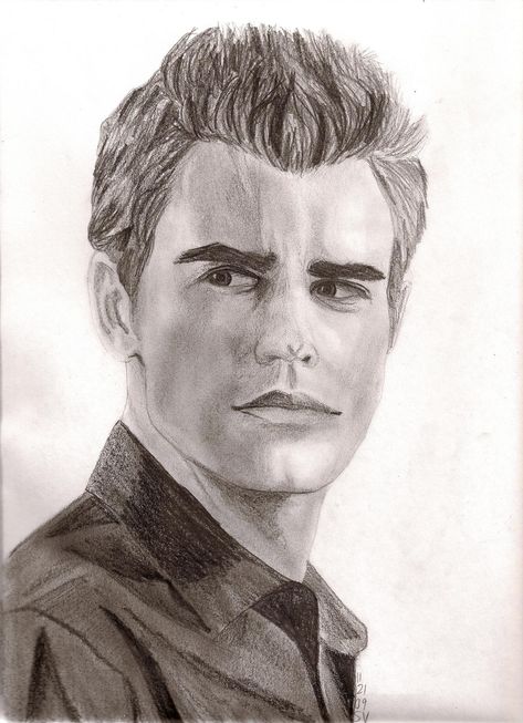 Ian Somerhalder Vampire Diaries, Vampire Diaries Stefan, Vampire Diaries Wallpaper, Stefan Salvatore, Beautiful Drawings, Vampire Diaries, The Creation, Social Community, Cool Art