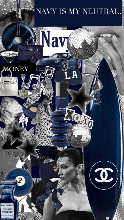 #navy #navyblue #stargirl Your Aesthetic, Connect With People, Creative Energy, Navy Blue, Energy, Collage, Navy, Blue