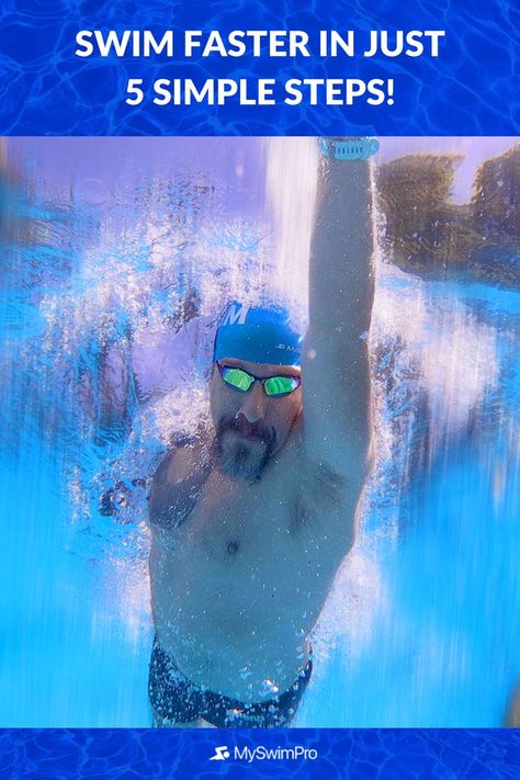 How To Swim Faster, Swimming For Beginners, How To Get Faster, Swim Technique, How To Swim, Swimming Tips, Triathlon Training, Speed Training, Swimming Workout