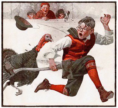 Catching the Thanksgiving Turkey - 1917 Norman Rockwell Thanksgiving, Norman Rockwell Art, Rockwell Paintings, Norman Rockwell Paintings, Thanksgiving Pictures, Thanksgiving Images, Thanksgiving Art, Thanksgiving Greetings, Vintage Thanksgiving