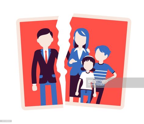 Vector Art : Family breakup problem Family Problem Drawing, Family Breakup, Family Problem, Friendship Breakup, Recovering Alcoholic, Simple Poster, Family Problems, Save My Marriage, Saving Your Marriage