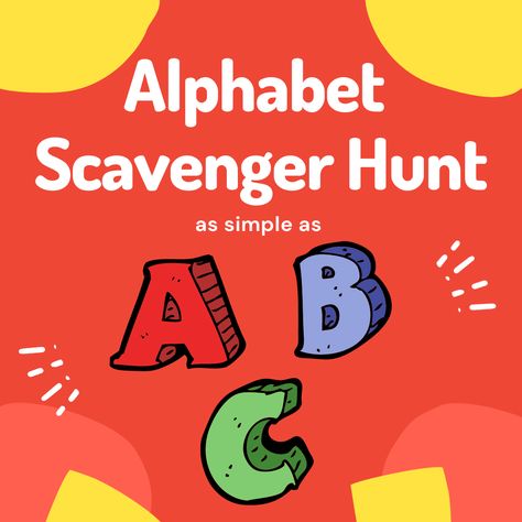 Looking for something quick and easy to do RIGHT NOW with your kids? Check out the Alphabet Scavenger Hunt at GamesAfoot.net! https://gamesafoot.net/alphabet-scavenger-hunt/ #homeschooling #distancelearning #schoolathome #scavengerhunt #gameschooling #abc #alphabet Alphabet Scavenger Hunt Preschool, Alphabet Scavenger Hunt, Scavenger Hunt Riddles, Abc Party, Scavenger Hunt Games, Make A Game, Abc Alphabet, Write It Down, Kids Writing