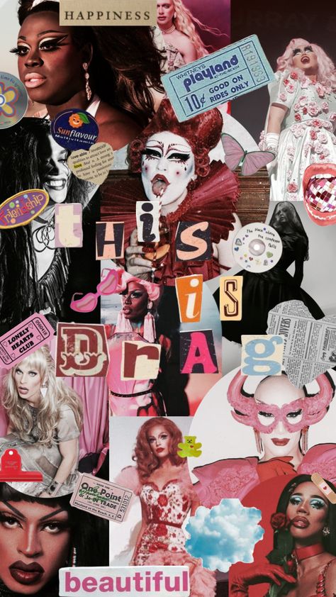 can you spot a banddaid, fruit sticker, and a cd in this sea of drag queens? 🫣 #dragqueen #aesthetic #love Drag Queens Aesthetic, Drag Show Poster, Drag Show Aesthetic, Drag Race Aesthetic, Drag Queen Wallpaper, Queer Love Aesthetic, Drag Wallpaper, Drag Poster, Drag Queen Photoshoot