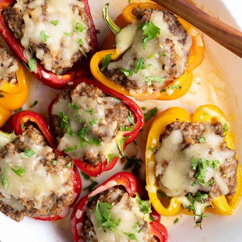 The Best Stuffed Peppers without Tomato Sauce Stuffed Peppers Without Tomato Sauce, Stuffed Peppers No Tomato, Tomato Allergy, Best Stuffed Peppers, Tomatoe Sauce, Stuffed Peppers Healthy, Simple Vinaigrette, Food Handling, Lean Beef